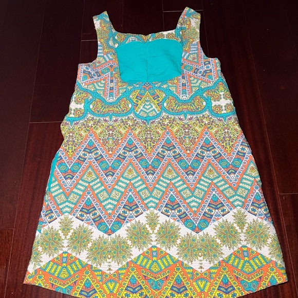Anthropologie Colorful Geometric Mini Dress - Picture 2 of 5